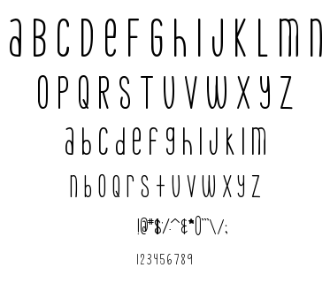 MTF Skinny Jeans font