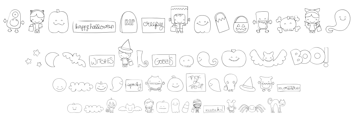 MTF Sweet Halloween Dings font