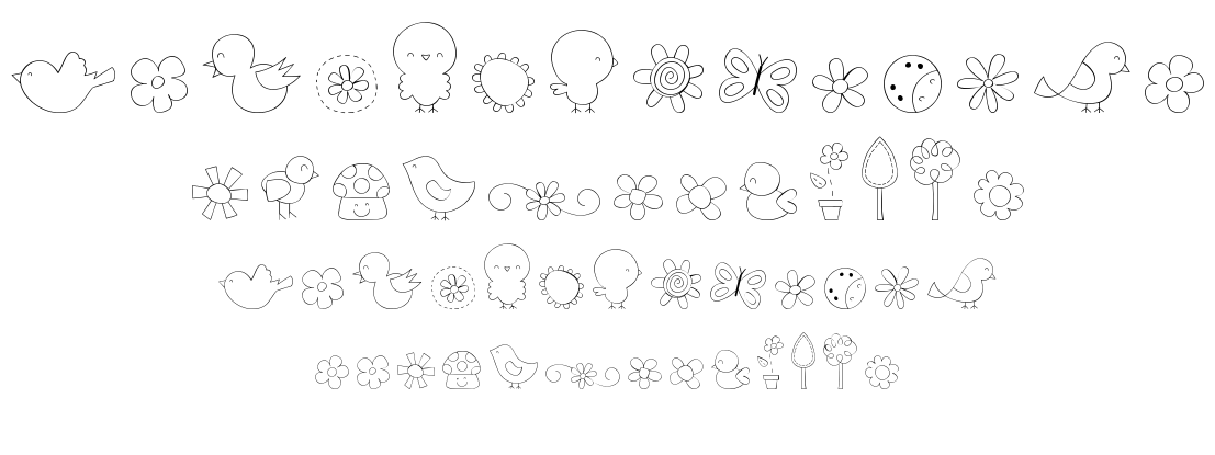 MTF Sweet Nature Dings font