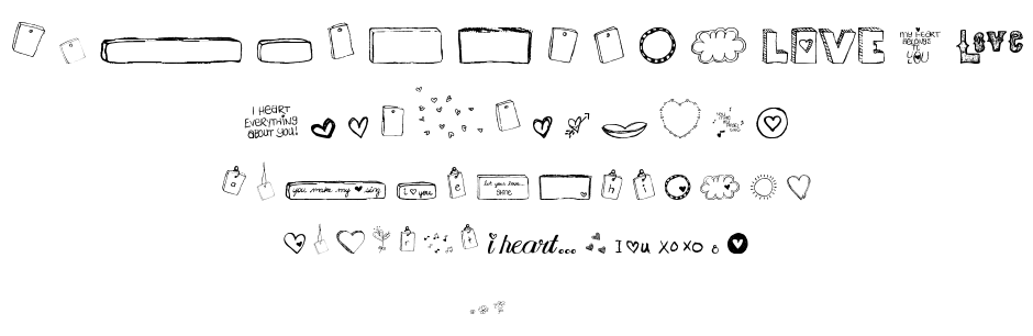 MTF I Heart Sketches font