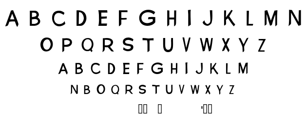 New Visions font