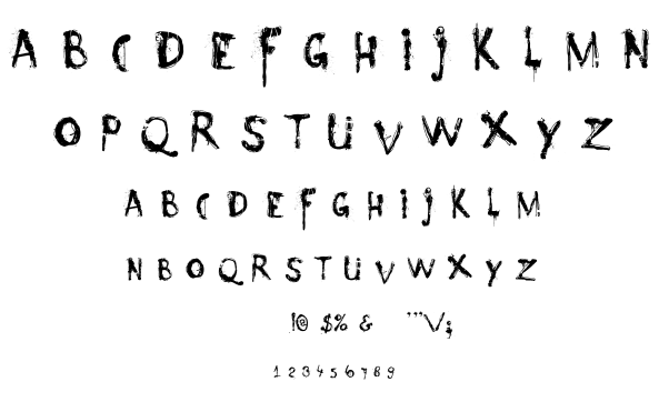 Nyctophobia font