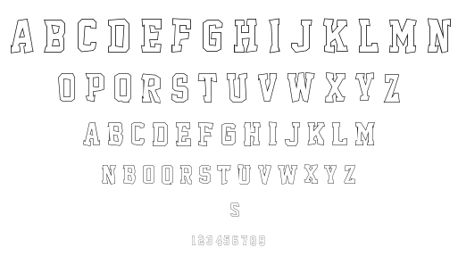 Outcast M54 font