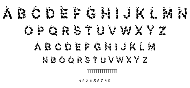 PW Bubbles font