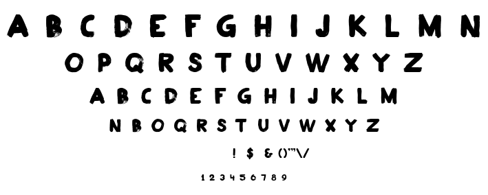 Plakkaat font