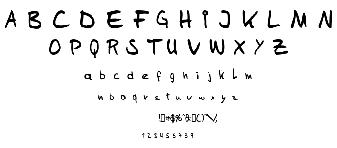 Sam’s Handwriting font