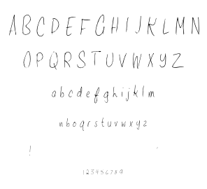 Shanty Hand font