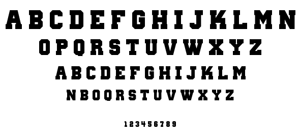 Wanted M54 font