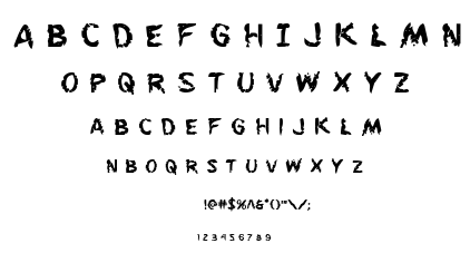 Flesh-Eating Comic font