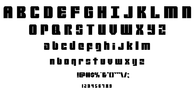 Mobile Infantry font