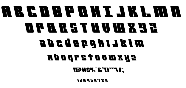 Mobile Infantry font