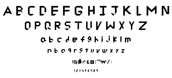 Ryu Cutted font