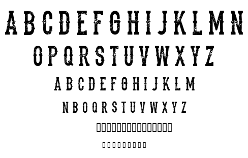 The Dead Saloon font