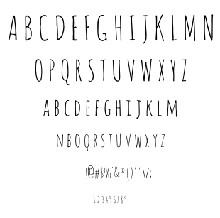 Amatic font