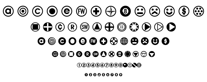 Bullet Balls Aoe font