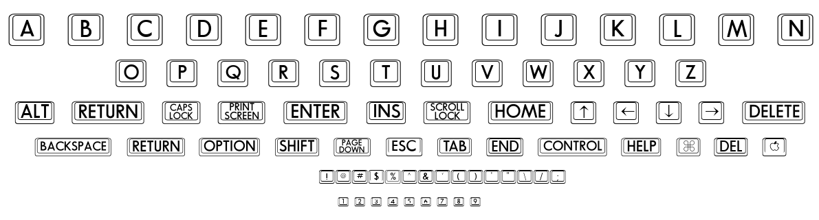 BK Cap font