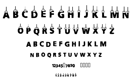 CF Christmas Letters font