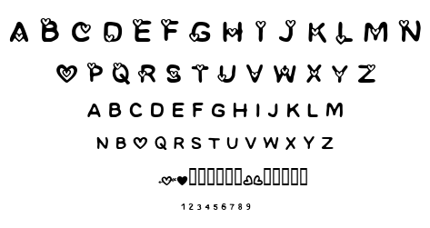 CF I love Montreal font