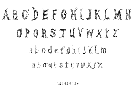 CF One Two Trees font