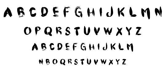 CF Pinceau font