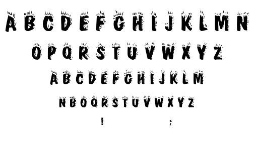 Crackling Fire font