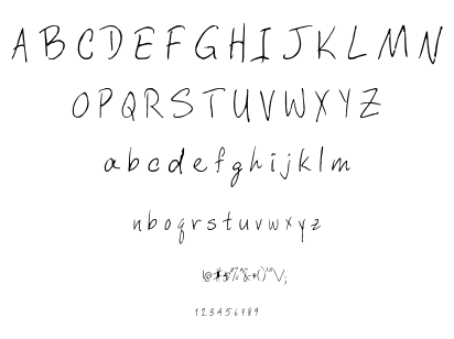 Davys Crappy Writ font