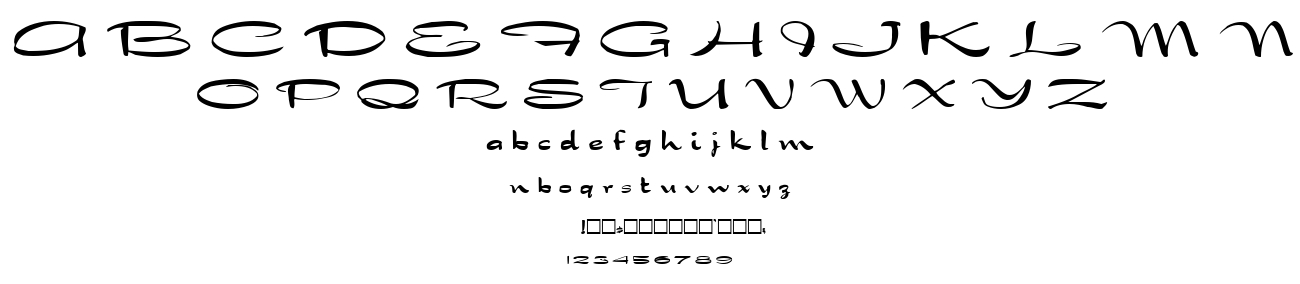 Dragon wick font