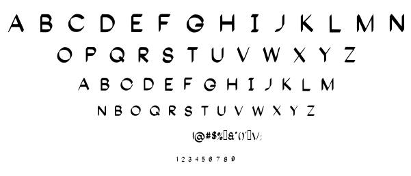 Gangnam font