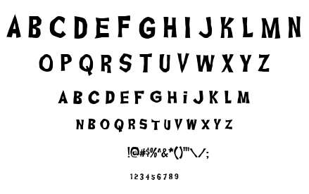 Ghoulish Fright AOE font