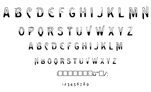 Green Caps font
