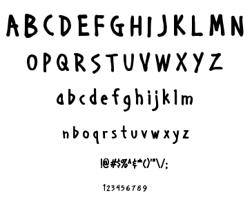 Handage Aoe font