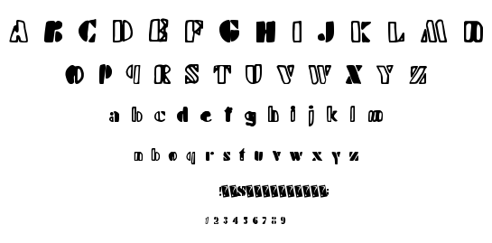 Handy Stencil font