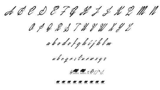 January Script font