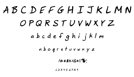 Jimbos Print font