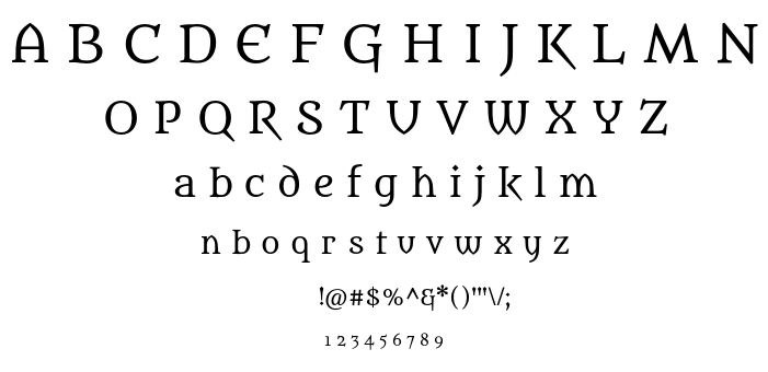 Metamorphous font
