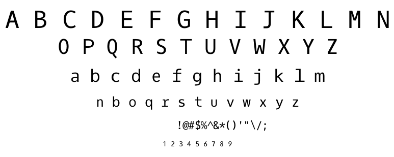 Oxygen Mono font