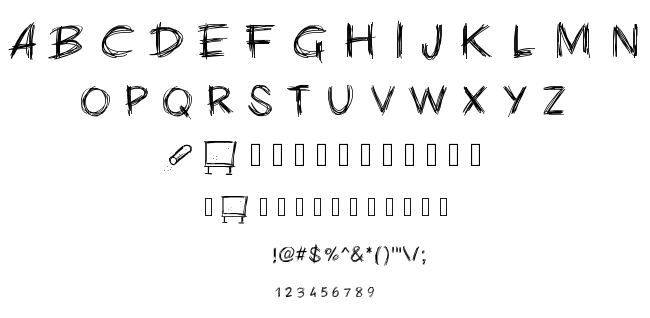PW CHALK font