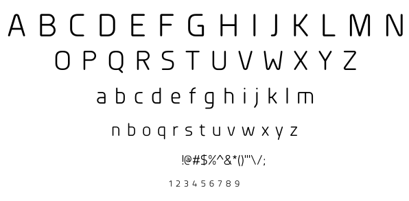 Planer Regular font