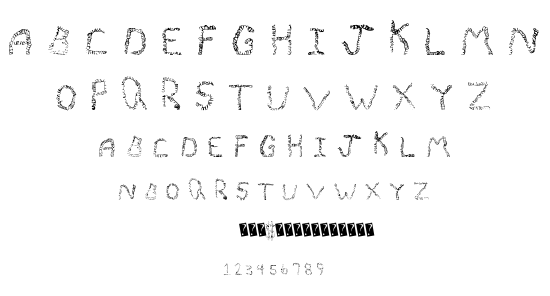 Quivering Noodle font