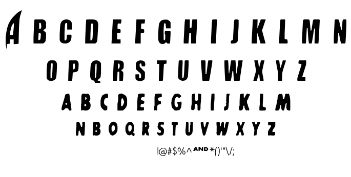 SHARKBOY & lavagirl font