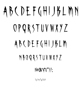 Skinner Aoe font