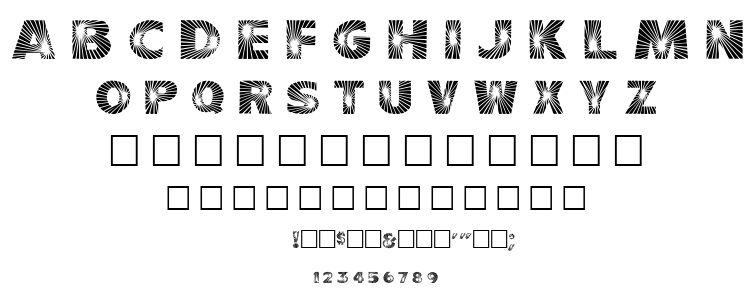 Starburst font