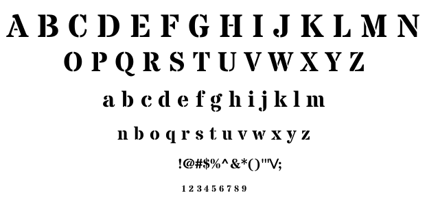 Stardos Stencil font