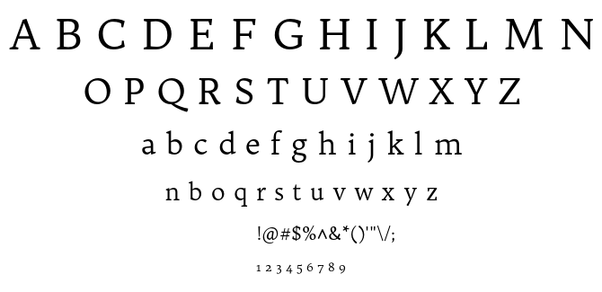 Trykker font