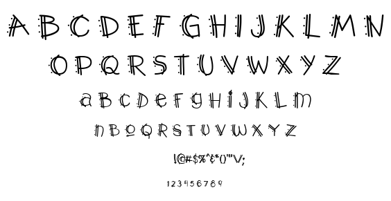 Y2K Pop Muzik AOE font