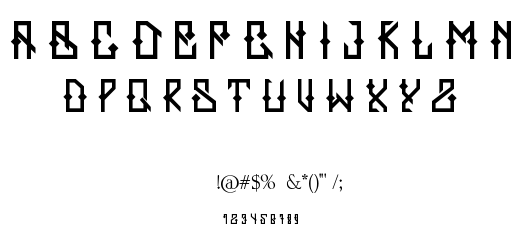 ZERB font