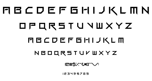 Gang Wolfik Blade font