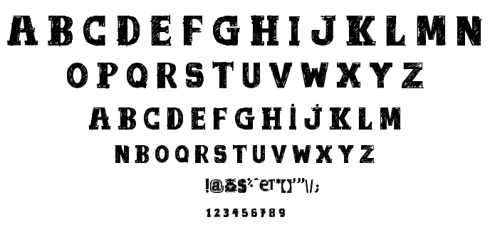 Out Of Tune font