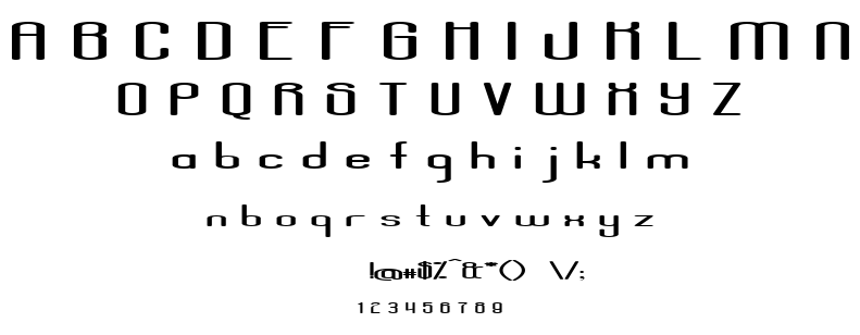 Aposiopesis Dwarfed font