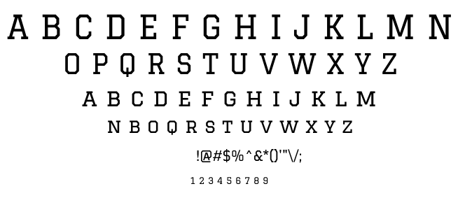 Graduate font
